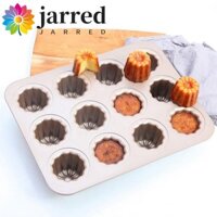 Jarred Canele Khuôn Bánh Ngọt 12 Sâu Răng Máy Nướng Chống Dính Bánh Custard Pháp Chảo