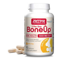 Jarrow Formulas BoneUp® - Viên Uống Bổ Xương Cao Cấp với Vitamin D3, K2 MK-7 & 1000mg Canxi - Giải Pháp Tối Ưu Cho Xương