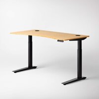 Jarvis Standing Desk Bamboo Top - Electric Adjustable Height Sit Stand Desk - 2-Stage Mid-Range Frame with Memory Preset Handset Controller by Fully