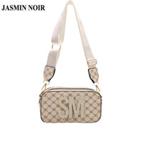 Jasmin NOIR Vải Chữ Kẻ Sọc Quilted Nữ Túi Xách Đeo Vai Thường Ngày Mini Gối Đeo Ngang Túi