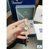 [JASMINE WATCH] Đồng hồ ngọc trai nữ, đồng hồ đeo tay nữ FUNMEI chính hãng dây ngọc trai thật, đầy đủ thẻ, hộp hãng