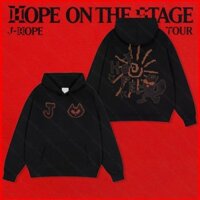 Jason BTS J-HOPE World Tour Áo Hoodie HOPE TRÊN GIA ĐÌNH Áo Unisex Tay Dài