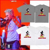 Jason G-DRAGON GD 2025 Chuột Mickey Hoạt Hình Đồ Họa Mùa Hè Bigbang Áo Thun Tay Ngắn Dễ Thương Top