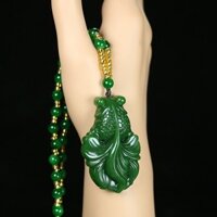 Jasper Dây Chuyền Mặt Hình Cá Vàng Nhiều Màu Sắc Đơn Giản Dễ Phối Đồ Cho Nam Và Nữ