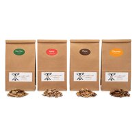 Jax Smok'in Tinder Premiun BBQ Wood Chips for Smokers Variety Pack - Our Most Popular Medium Sized Smoker Chips - APPLE, POST OAK, ORANGE AND P...