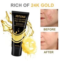 Jaysuing Gold Collagen Peel Off Mask 60g Mặt nạ loại bỏ nếp nhăn Chống lão hóa Mặt nạ bôi bùn vàng 24K