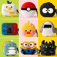 JBL W200 TWS Case Cartoon Creative Switch Dinosaur Silicone Soft Shell Cover JBL Wave200 TWS Shockproof Shell Cover Cute Shiba Inu Faceless Male JBL W200 Bluetooth Headphone Case Cover