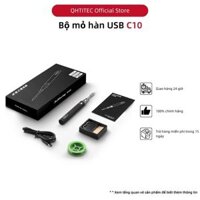 JCD C10 Bút mỏ hàn Điện Không Dây Thể Điều tử mini cấp nguồn bằng cổng USB kèm đế hàn và dây thiếc