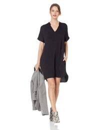 J.Crew Mercantile Women's Short Sleeve Mandarin Collar Dress