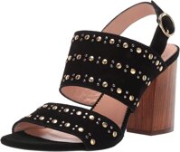 J.Crew Studded Calf Suede Wood Heel Stella