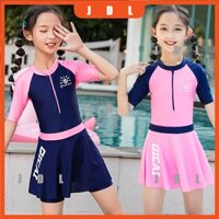 [JDL]Bộ Đồ Bơi Dài Tay Một Mảnh/Bikini/Đồ Bơi Cho Bé Gái/Đồ Bơi/Bikini/Thể Thao/Hoạt Động Ngoài Trời/J22283