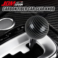 JDMGRAM Núm điều khiển bánh xe bằng sợi carbon Hướng dẫn sử dụng tự động Universal Acrylic Auto Shift Knob Cover Racing Chống nước cần gạt cần số Đầu sang số Phụ kiện nội thất ô tô