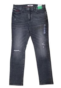 Jean Tommy Hilfiger Black Black Grey Ripped