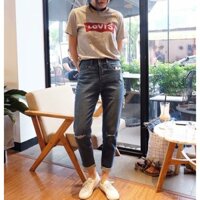 Jeans Baggy rách gối