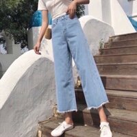 Jeans ống suông