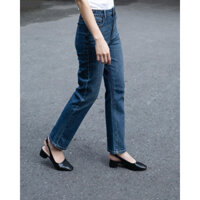 Jeans suông Gap 2 màu cơ bản 93cm