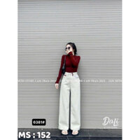 Jeans trắng phối đỏ siuuu hot✨🛒✨✨✨