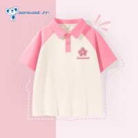 Jeanswest Jnr. Áo Polo Bé Gái Polo Thời Trang Khâu Tay Ngắn Mềm Mại Thoải Mái Với In Hoa