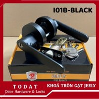 [JEELY i01B] Khoá Tròn Gạt Màu ĐEN thay thế được ổ khoá tròn cửa gỗ cao cấp