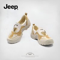 [JEEP] Giày nữ Mary Jane thương hiệu JEEP, dép thể thao mùa hè thoáng khí, giày nhẹ đa năng cho nữ, đế mềm, giày thường ngày nữ, giảm giá hấp dẫn