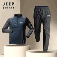 Jeep JEEP Bộ Đồ Thể Thao Nam Chạy Dài Tay Nhanh Khô Quần Thể Thao Quần Áo Tập Thể Dục Quần Áo JEEP JEEP Bộ Đồ Thể Thao Nam Chạy Dài Tay Nhanh Khô Quần Thể Thao Quần Thể Thao Quần JEEP JEEP Bộ Đồ Thể Thao Nam Chạy Bộ Dài Tay Nhanh Khô Nhanh Khô Quần Thể Th
