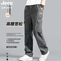 Jeep JEEP Quần Áo Nam Cotton Nguyên Chất Plus Kích Thước Quần Mùa Xuân Rời Ngoài Trời Thẳng Quần Nhiều Túi Nam PLRP