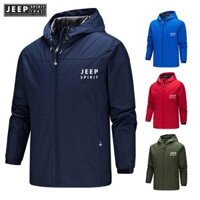 JEEP SPIRIT 1941 ESTD Áo khoác nam chống gió Áo Hoodie chống nước hàng đầu mới Thể thao ngoài trời