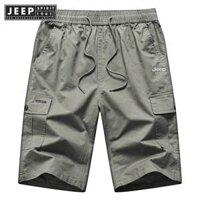 Jeep SPIRIT 1941 ESTD Quần Short Nam Mùa Hè Mỏng Thường Ngày Năm Phần Tư Quần Rời Vừa