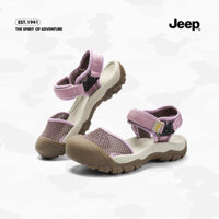 [JEEP] Thương hiệu [Doanh số bán hàng tích lũy 50.0million + sản phẩm] Dép đi biển chống trượt JEEP cho phụ nữ, mùa hè 2025, dép lưới ngoài trời đế dày, mũi kín, kiểu La Mã sáng tạo đa năng