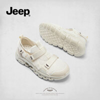 [JEEP] Thương hiệu [Doanh số bán hàng tích lũy 50.0million + sản phẩm] Giày thể thao nữ JEEP mùa xuân 2025, giày bố đế dày thoáng khí, giày thể thao ngoài trời sáng tạo đa năng