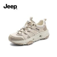 [JEEP] Thương hiệu [Doanh số bán hàng tích lũy 50.0million + sản phẩm] Giày JEEP cho phụ nữ 2024 Giày bố mới phổ biến mùa hè lưới thoáng khí màu xám giày thể thao nhẹ giày chạy sáng tạo đa năng
