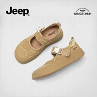 [JEEP] Thương hiệu JEEP Giày Mary Jane nữ đế dày 2025 mùa thu mới giày phồng thể thao ngoài trời giày sneaker thoáng khí miệng nông giày đơn sáng tạo đa năng