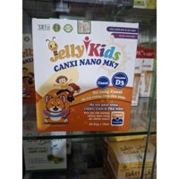 Jelly kids canxi nano mk7, hộp 20 ống, phát triển chiều cao ở trẻ