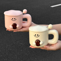 Jellycat Dễ Thương Gốm Cốc Cà Phê Vui Nhộn Có Nắp Văn Phòng Nhà Trà Drinkware Quà Tặng Sinh Nhật Cho Giáo Viên Cặp Đôi Bạn Bè Gia Đình