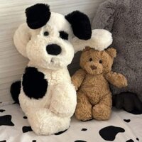 Jellycat Nhút Nhát Con Chó Con Sang Trọng Đồ Chơi Dễ Thương Cho Bé Tóc Đen Trắng Mềm Mại Kèm Cướp Biển Chó Búp Bê Gửi Trẻ Em Sinh Nhật Quà Tặng Giáng Sinh