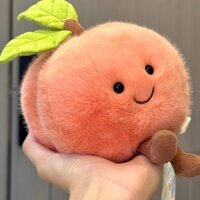 Jellycat Trái Cây Dễ Thương Đào Sang Trọng Búp Bê Mặt Cười Trái Cây Hình Hồng Đào Búp Bê Đệm Sofa Trang Trí Đồ Chơi Dễ Thương Trẻ Em Quà Tặng Sinh Nhật