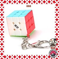 [JellyCube] Keychain Magic Cube, cute and stylish 3x3x3 keychain Rubik's cube, classic with logo, magic tower, and autumn leaves keychain from Japan.