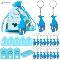 Jen Set 20 Móc Khóa Gắn Túi Đựng Quà Tặng / Tắm Em Bé In Chữ thank you