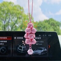 Jenga Piggy Car Rearview Mirror Pendant Cute Car Interior Decoration Car Pendant Creative Pendants Car Decoration tvco