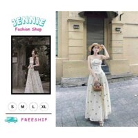 🛍JENNIE SHOP🛍 🛍Đầm váy nữ🛍 Đầm maxi thời trang nữ chất lụa cúp ngực có mút váy dài dáng xòe thiết kế xinh xắn thích
