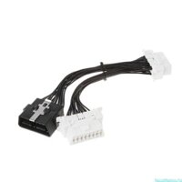 Jenniferaa 16 pin OBD2 OBD 2 Cáp nối dài Bộ chia OBDii Một Nam đến Hai Nữ Y Cáp