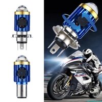 Jenniferaa Bóng đèn pha LED H4 H6 nâng cấp Ống kính máy chiếu Mini Hi Lo Beam 220000 Bóng đèn pha LED lumens H4 H6