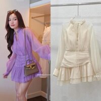 Jenny Dress - Đầm Tiểu Thư Dự Tiệc Sang Trọng, 3 màu, Kèm Quần Bảo Hộ, Vải Tằm Sước, Thoáng Mịn - SHOP LAN NGỌC