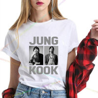 Jeon Jung Kook Trơn K-pop Ngôi Sao Nam Quần Áo Nam Quần Áo Top Nữ Tay Ngắn Ngộ nghĩnh Quà Tặng Tee