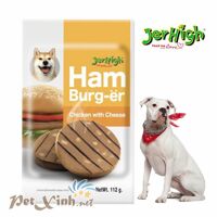 JerHigh Hamburger cho chó vị gà phô mai