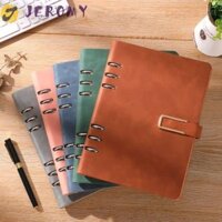 Jeromy A5 Notepad, Trang lót da PU mềm Sổ tay lá rời, Vòng khóa dày bền bỉ có thể đổ lại Nhật ký