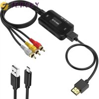 Jeromy AV sang HDMI Bộ chuyển đổi AV / RCA sang HDMI Cáp HDMI đa năng Cáp RCA sang HDMI Cáp liên kết HD Bộ chuyển đổi HDMI độ phân giải cao