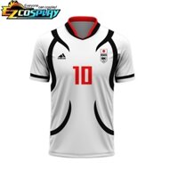Jersey Anime Xanh Khóa Itoshi Ryusei Shido Nhật Bản U20 Đội Bóng Đá Áo Trắng Đồng Phục Thể Thao Nam Nữ