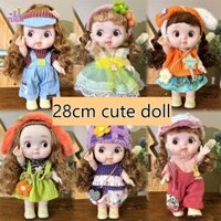 JESJELIU Jesjeliu Bé Gái Trang Điểm Đồ Chơi Tự Làm Tóc Sống Động Như Thật Cho Bé