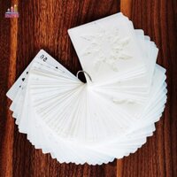 Jesjeliu Mandala Họa Tiết Album Trang Trí Thẻ Làm Giấy Dán Tường PET Giấy Nến Nhựa DIY Rỗng
